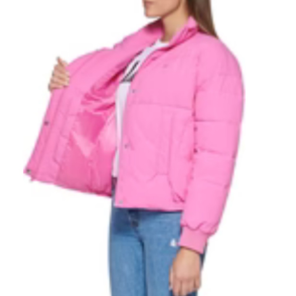 Levi’s Pink Puffer Jacket - Picture 4 of 8